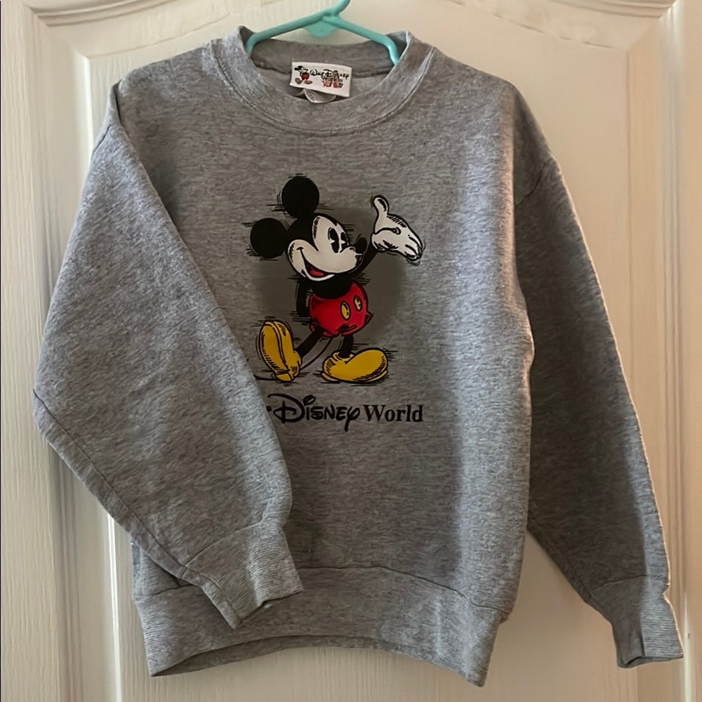 Vintage Walt Disney World Kids Age 4-6 Mickey Mouse Sweatshirt #39